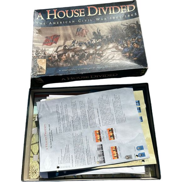 A House Divided American Civil War 1861-1865 Board Game Phalanx Rare Complete? - Picture 1 of 16